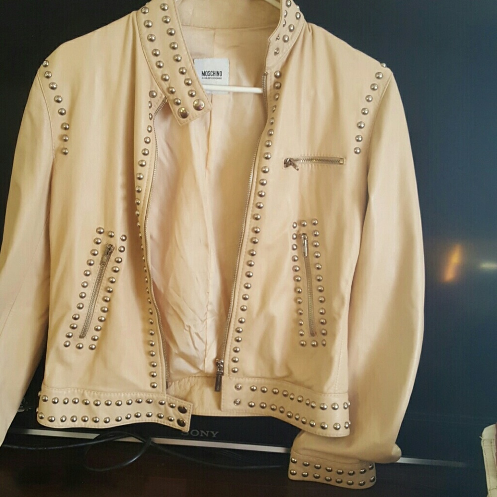 MOSCHINO CHEAP AND CHIC LEATHER JACKET