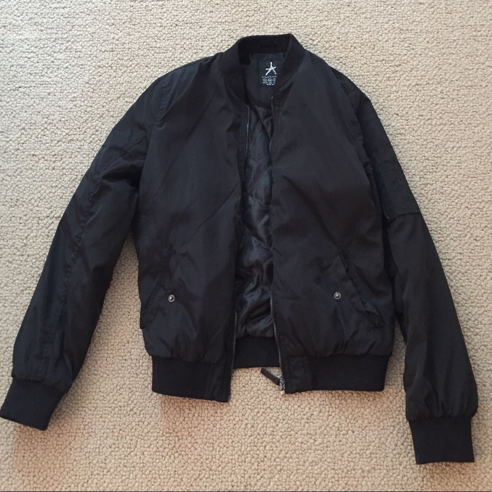 Atmosphere black bomber jacket