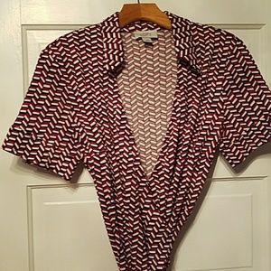 Short sleeve wrap dress