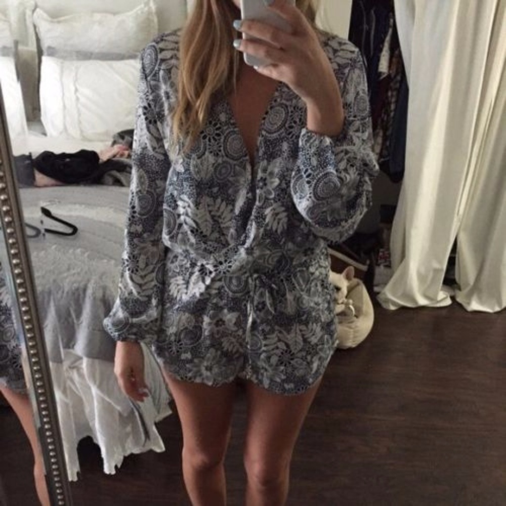 Flynn Sky Damn Gina Romper Floral RRP $150