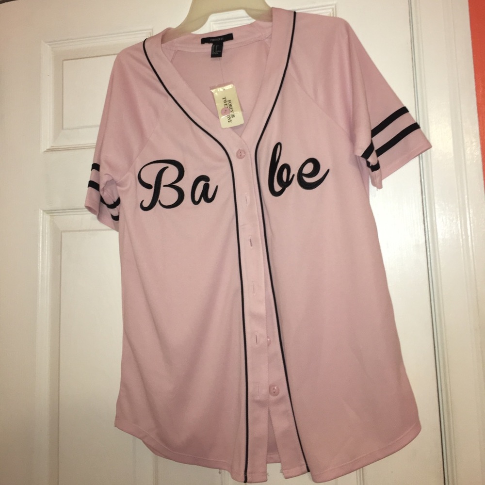 Pink forever 21 Babe jersey