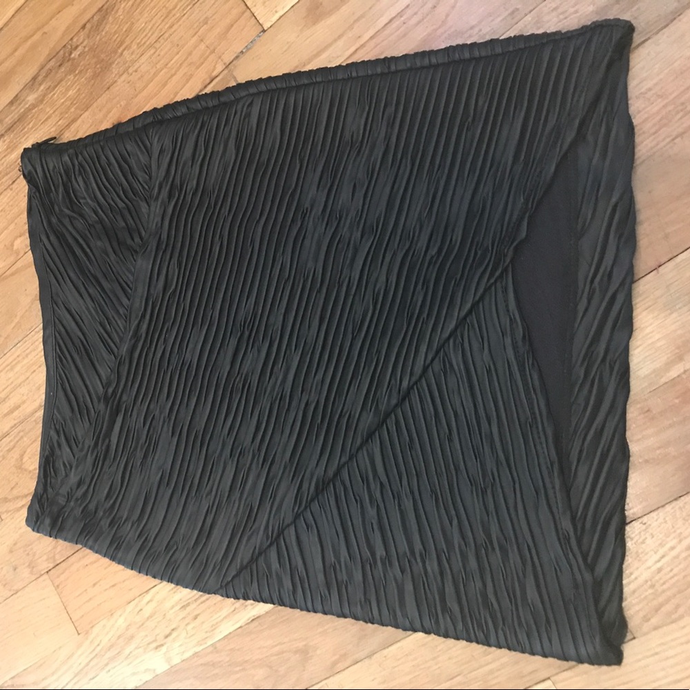 Faux Textured Leather Skirt