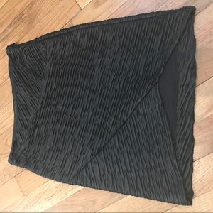 Faux Textured Leather Skirt