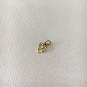 Helen Ficalora Gold and Diamond Heart Charm