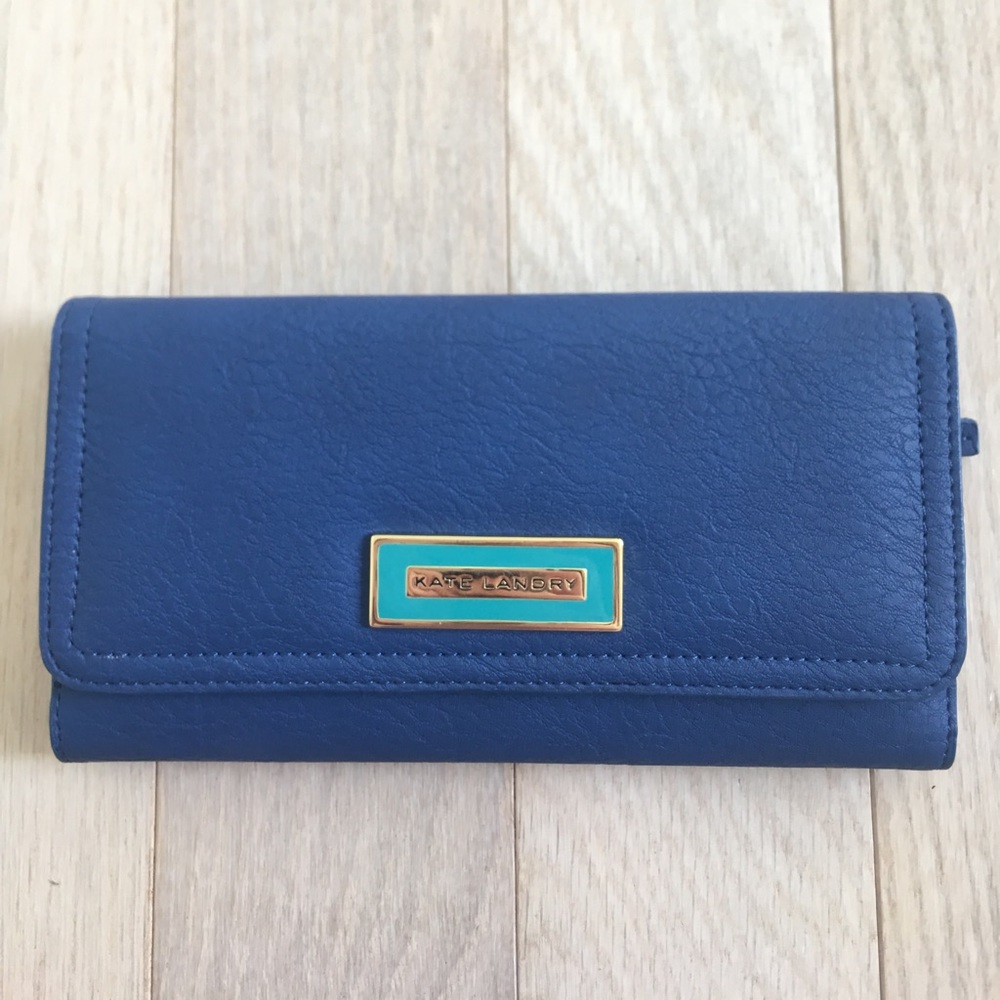 Kate Landry blue wallet