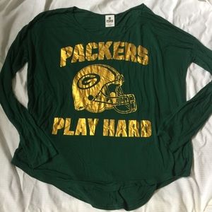VS pink xGreen Bay packers long sleeve