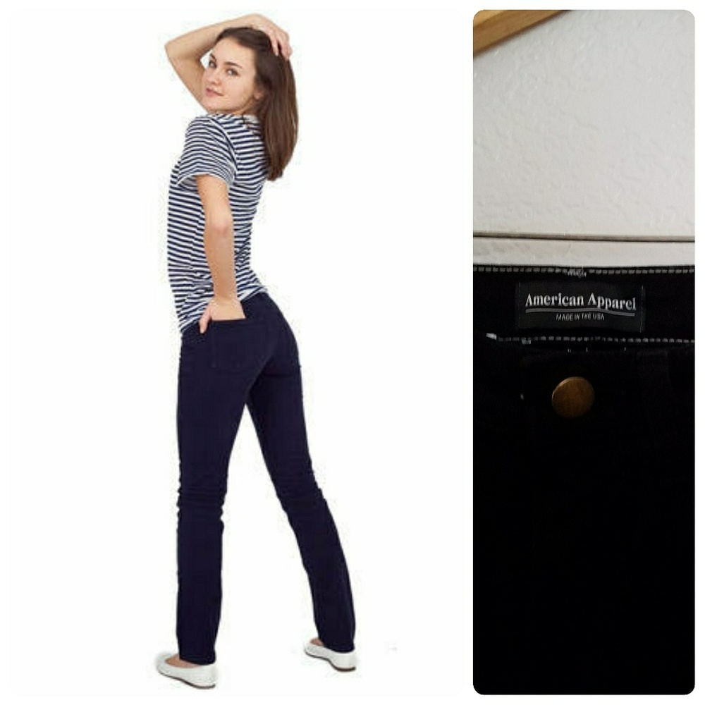American Apparel bull denim slim slack