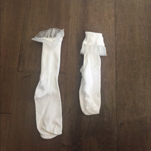Frill American apparel socks