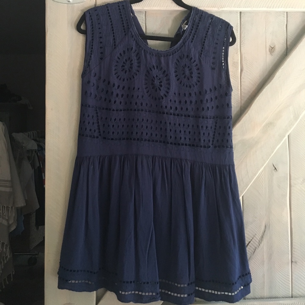 Urban Outfitters navy blue dress