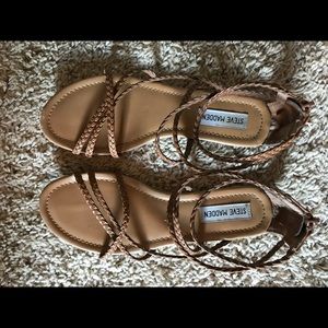 Steve Madden sandals- size 7.5, tan/brown color
