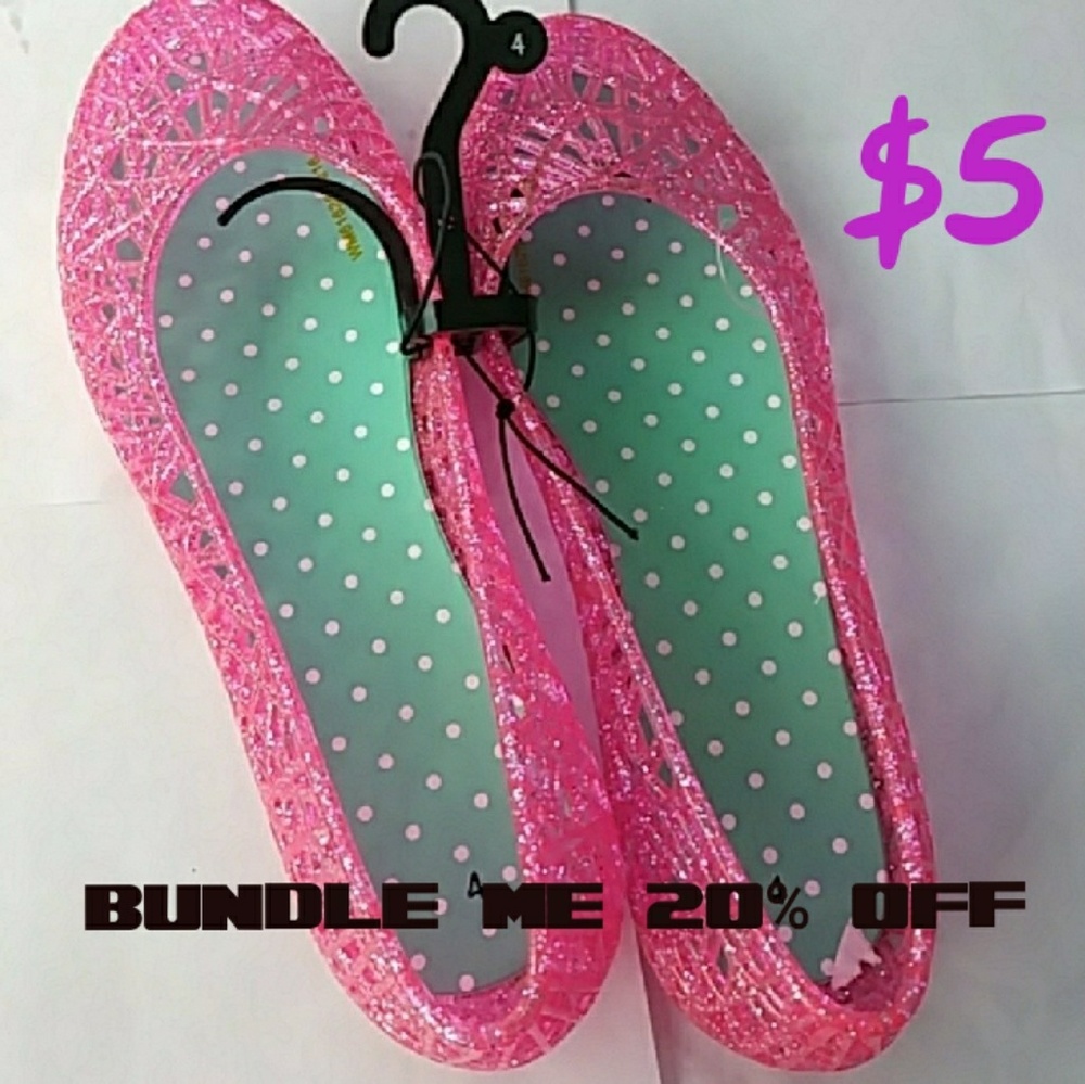 🎆🎆NWOT GIRLS JELLIES SZ 4