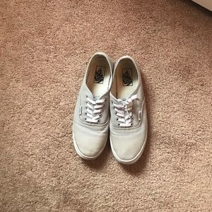 Light gray vans size 8.5