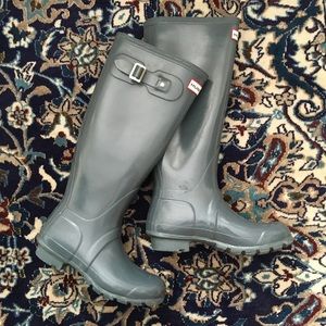 Graphite Hunter Rain Boot size US 5 (EUR 35/36)