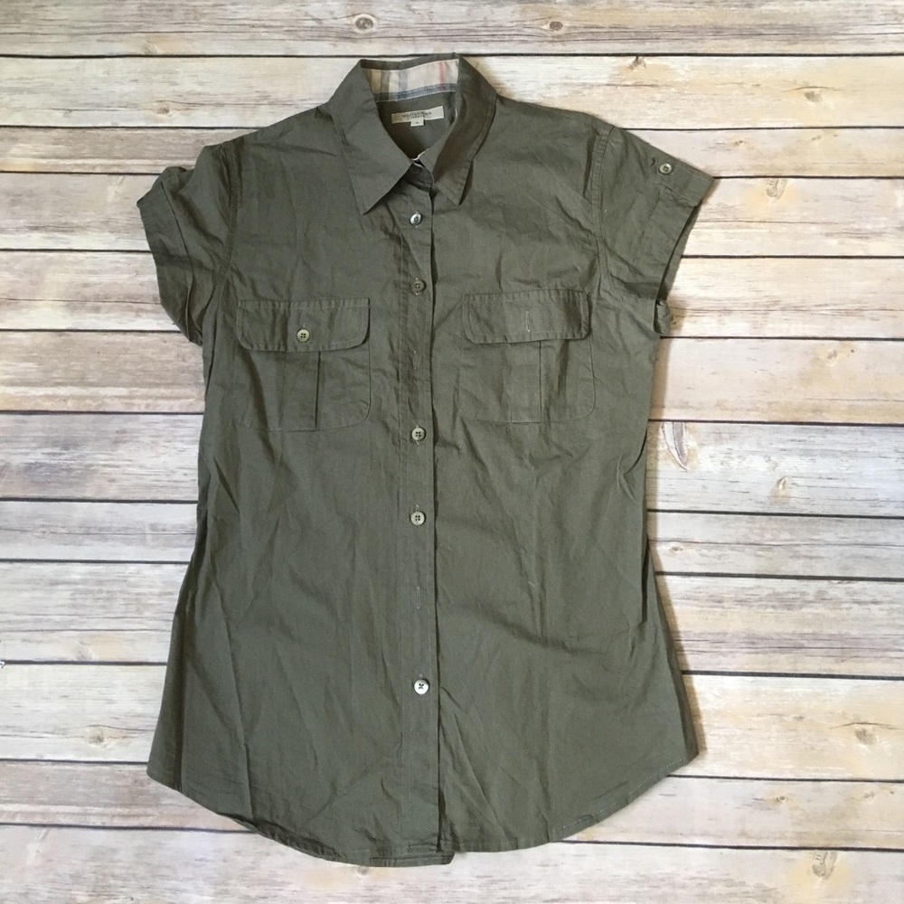 Burberry button down shirt