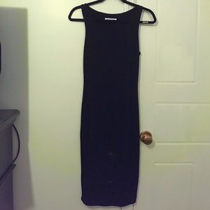 black below the knee dress