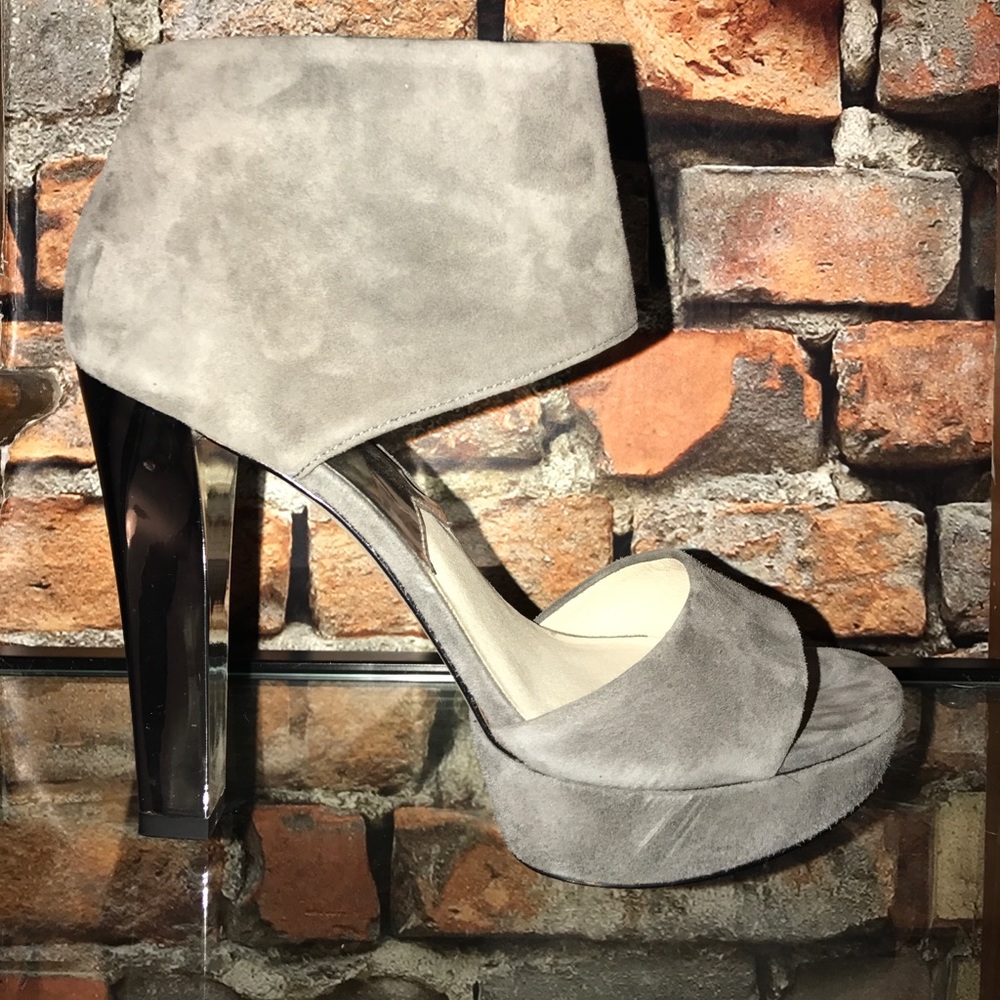 Michael Kors silver chunky stiletto