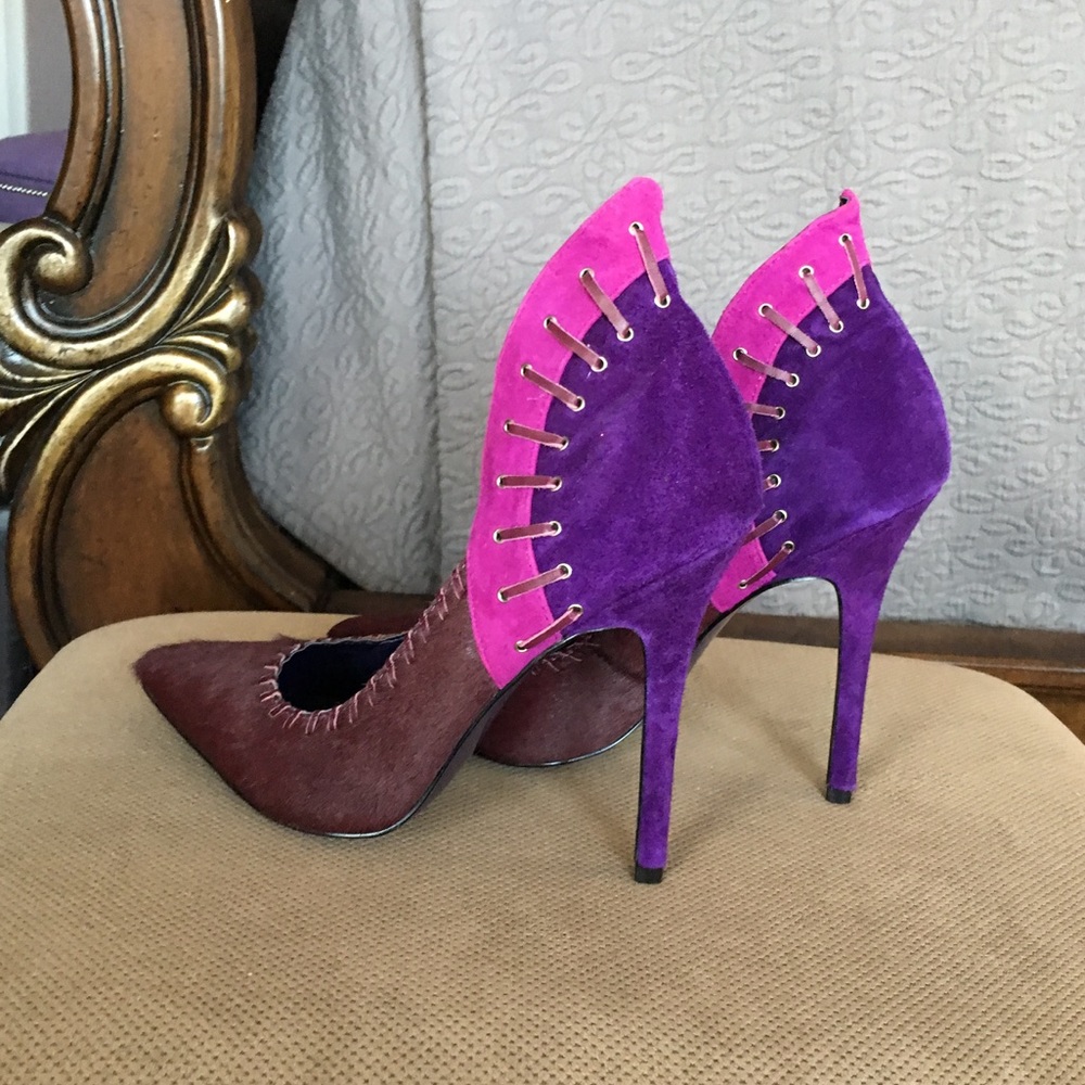 Dani-Burgundy London Trash Heels - Picture 2 of 7
