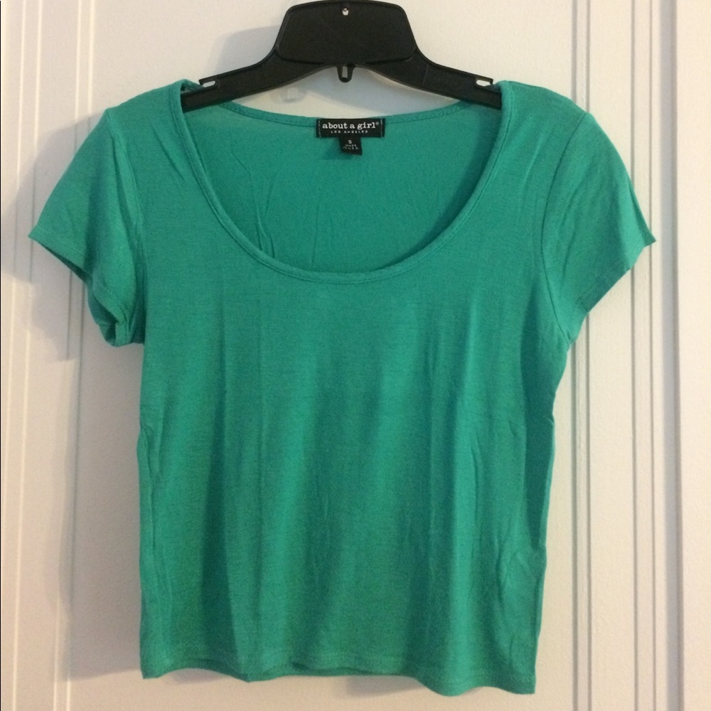 Sea Green Crop Top