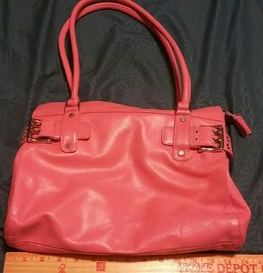 Michael Rome pink genuine leather handbag