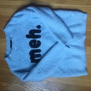 fuzzy meh sweater