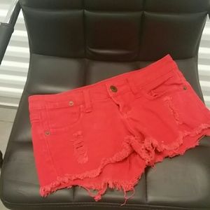 Red shorts