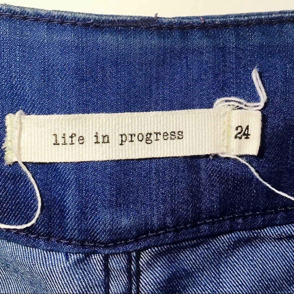 Life in Progress Blue Shorts - Picture 3 of 4