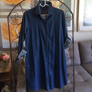 Denim shirt dress