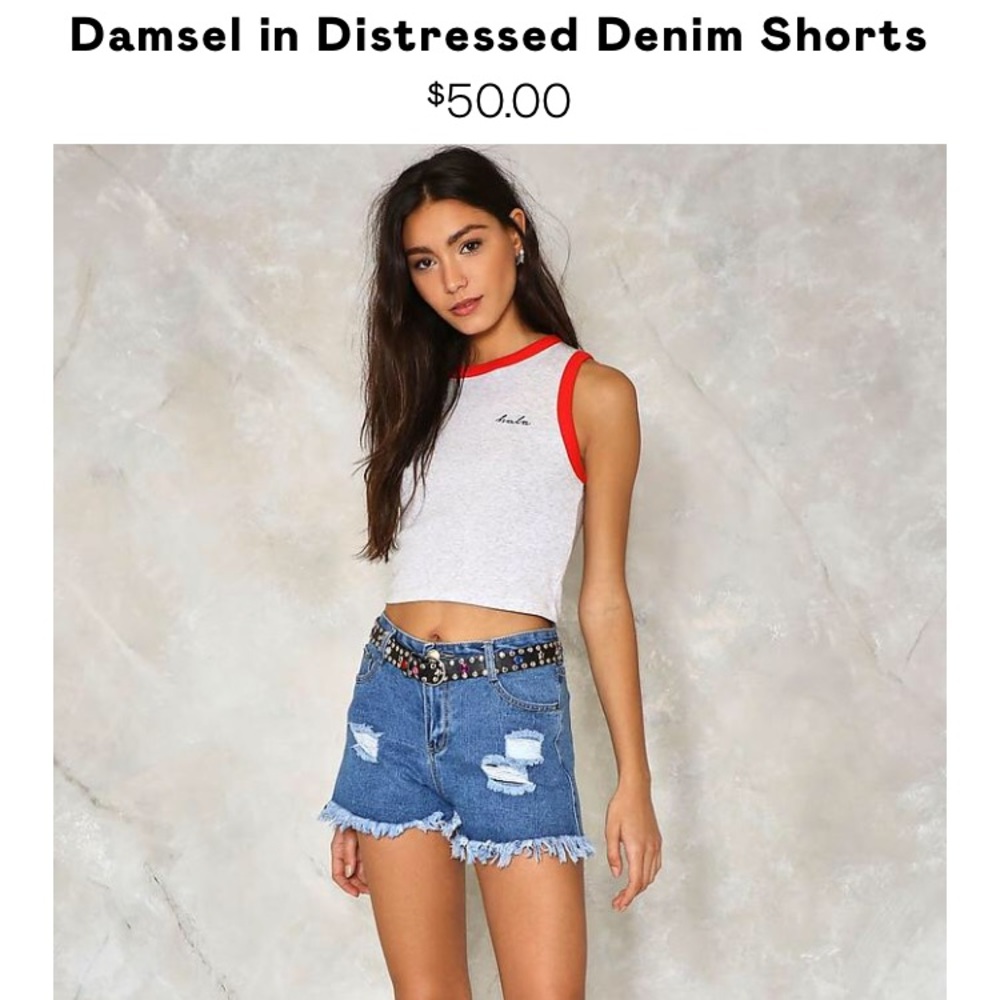 Damsel in Distressed Nastygal Shorts NWT