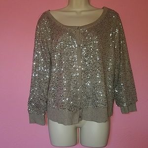 SEQUINCED AMERICAN EAGLE SWEATER ◇
