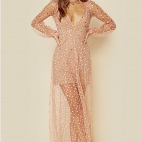 All That Glitters Maxi Dress - Picture 5 of 6