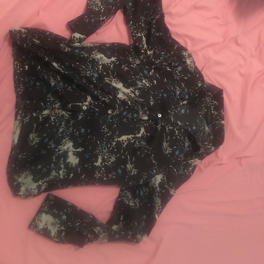 Button down 100% silk