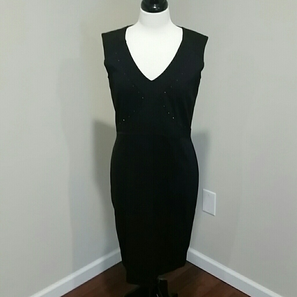 ENSEMBLE  (MADE IN ITALY) BLACK DRESS