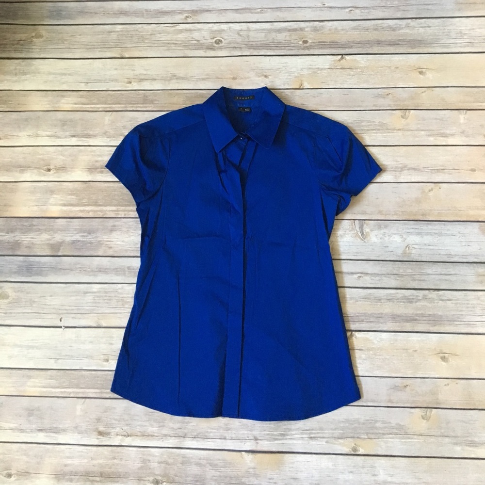 Theory cap sleeve shirt