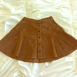 Brandy Melville high-waisted corduroy skirt