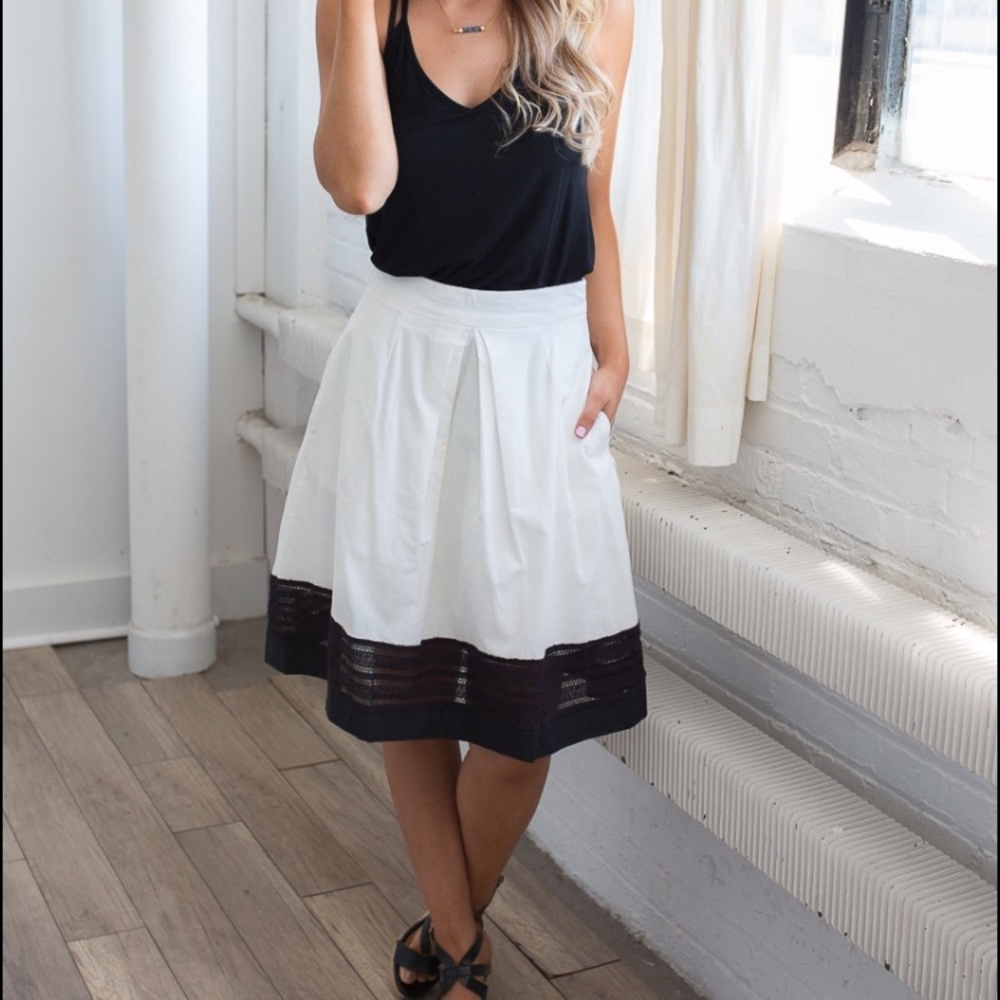 Black and white skirt