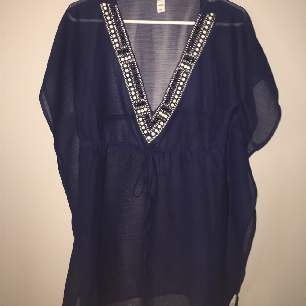 Sheer beach cover up