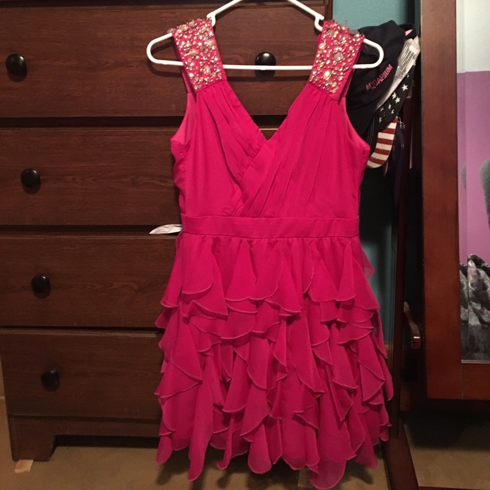 Hot pink homecoming dress