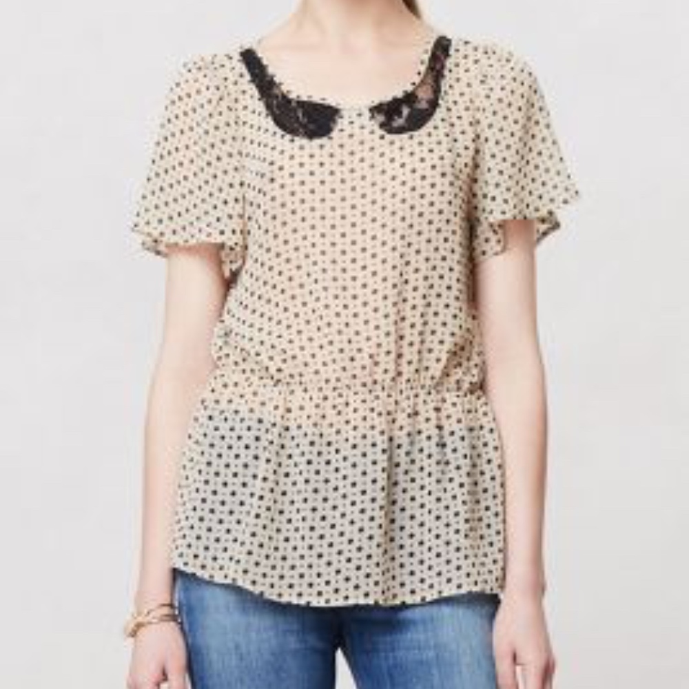 Greta Blouse by B. Vintage for Anthropologie