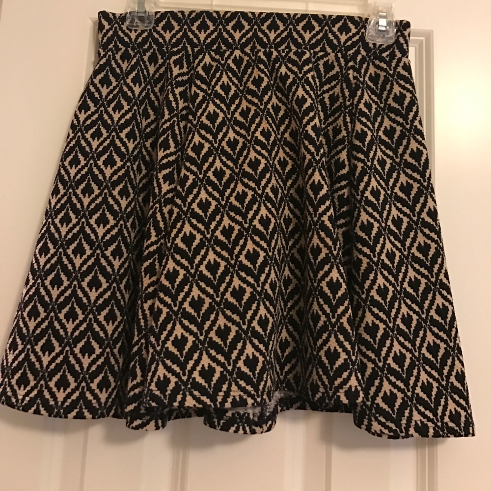 Black patterned skirt