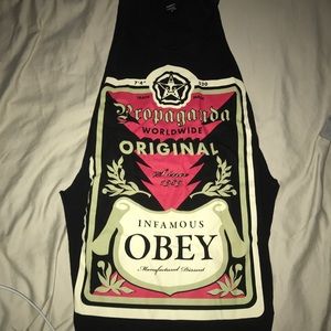 OBEY shirt made into cut off
