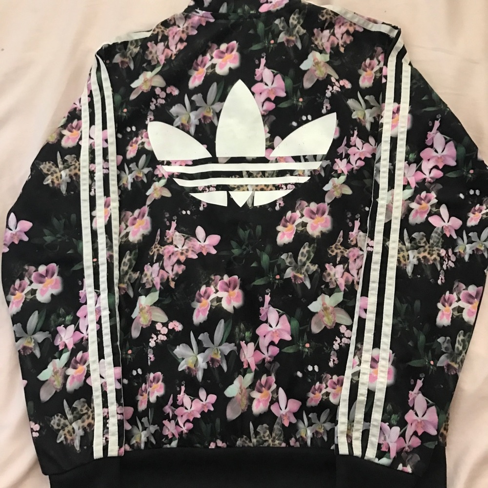Adidas Orchid / Leopard Firebird Track Jacket