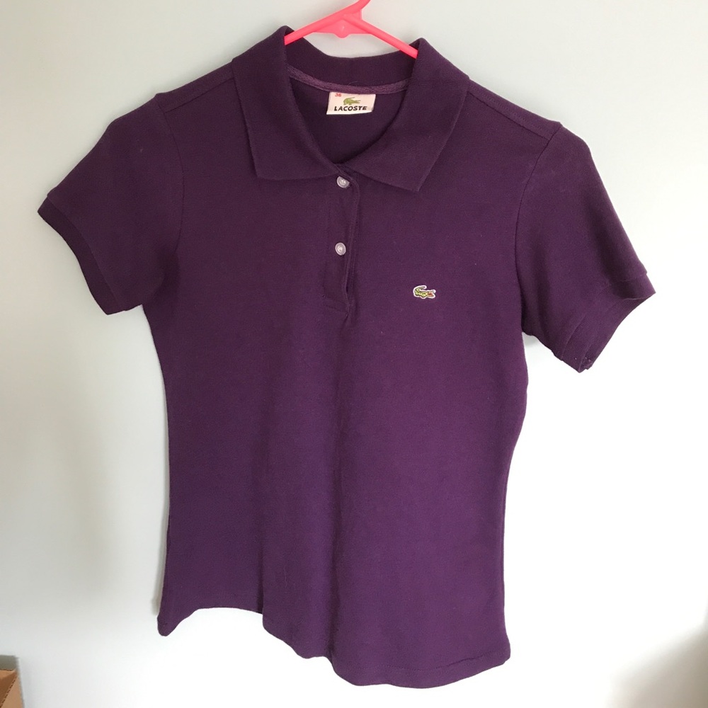 Lacoste short sleeve polo (purple)