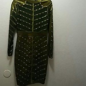 Oliver green long sleeve dress