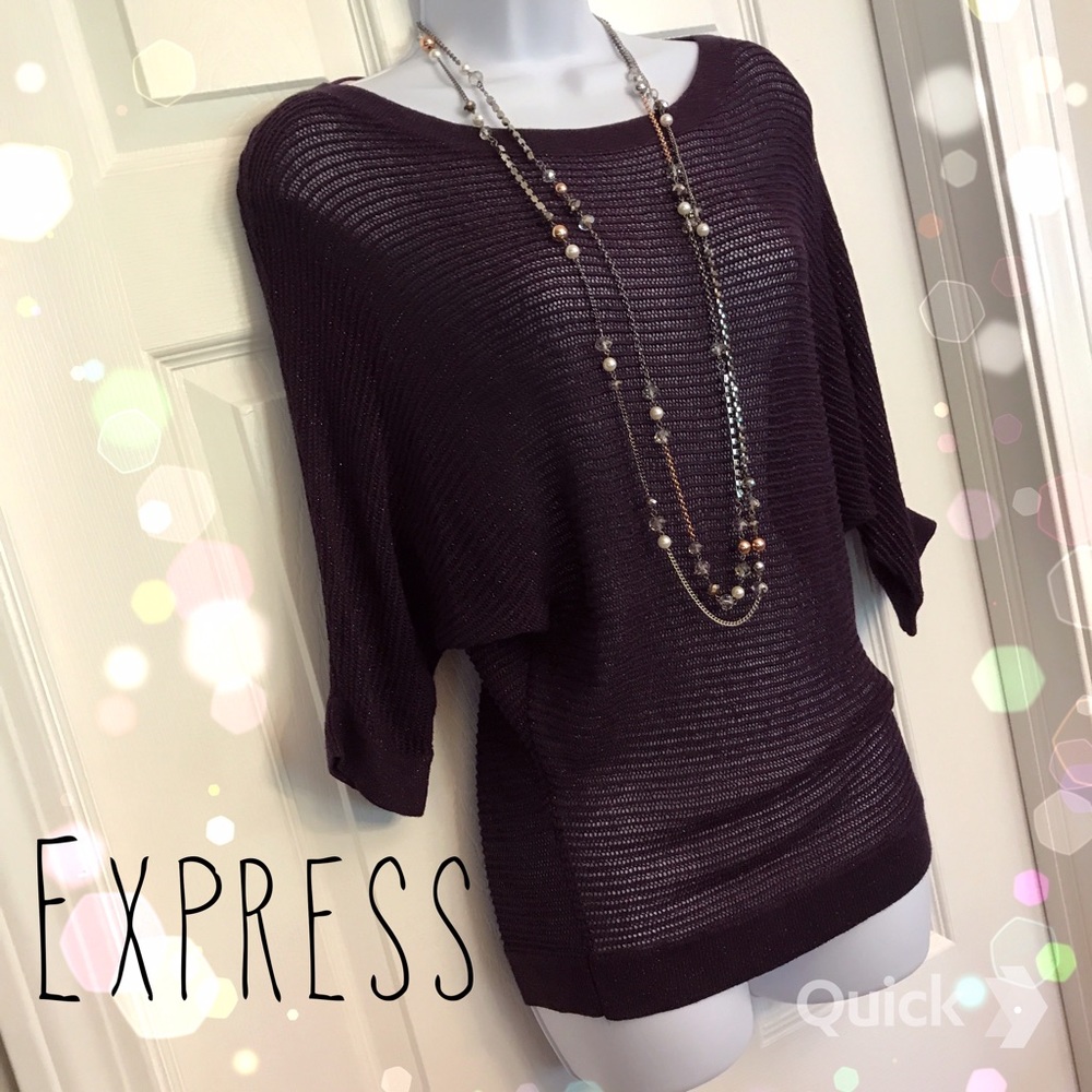 Express Knit Batwing Sweater