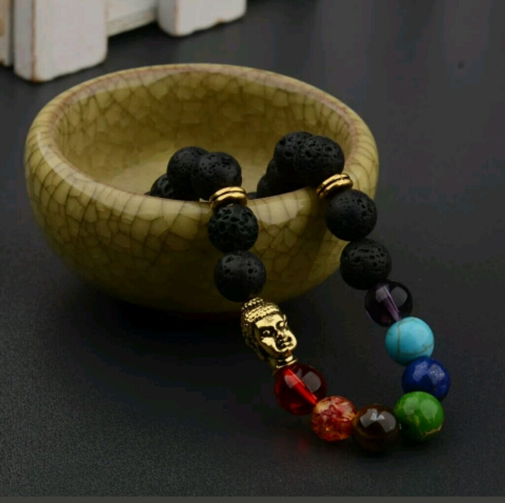 Natural Stone Buddha Healing Bracelet