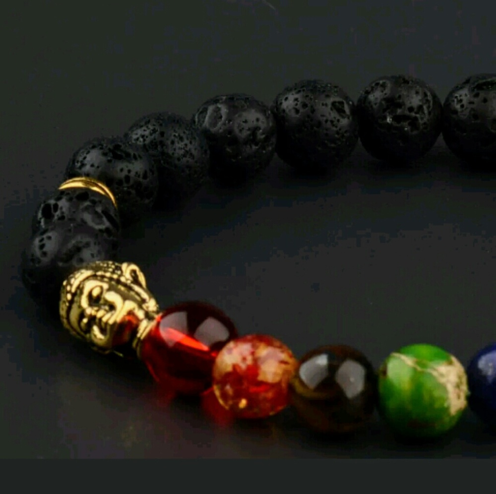 Natural Stone Buddha Healing Bracelet - Picture 2 of 3