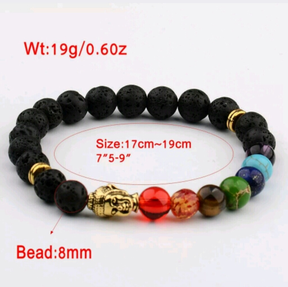 Natural Stone Buddha Healing Bracelet - Picture 3 of 3