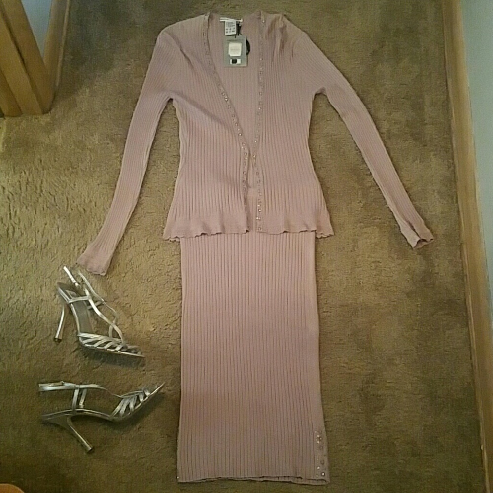 "Rose (Etincelle Court)Two Piece Skirt Set"