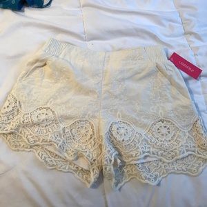 cream soft cute shorts, never worn