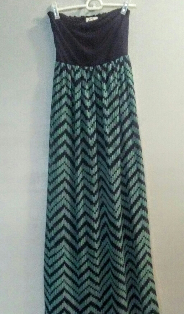 Strapless maxi dress